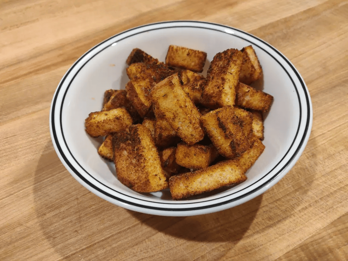 Homemade Crispy Seasoned Croutons